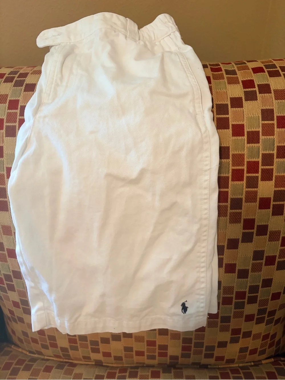 Ralph Lauren White Girl’s Casual Cotton Shorts